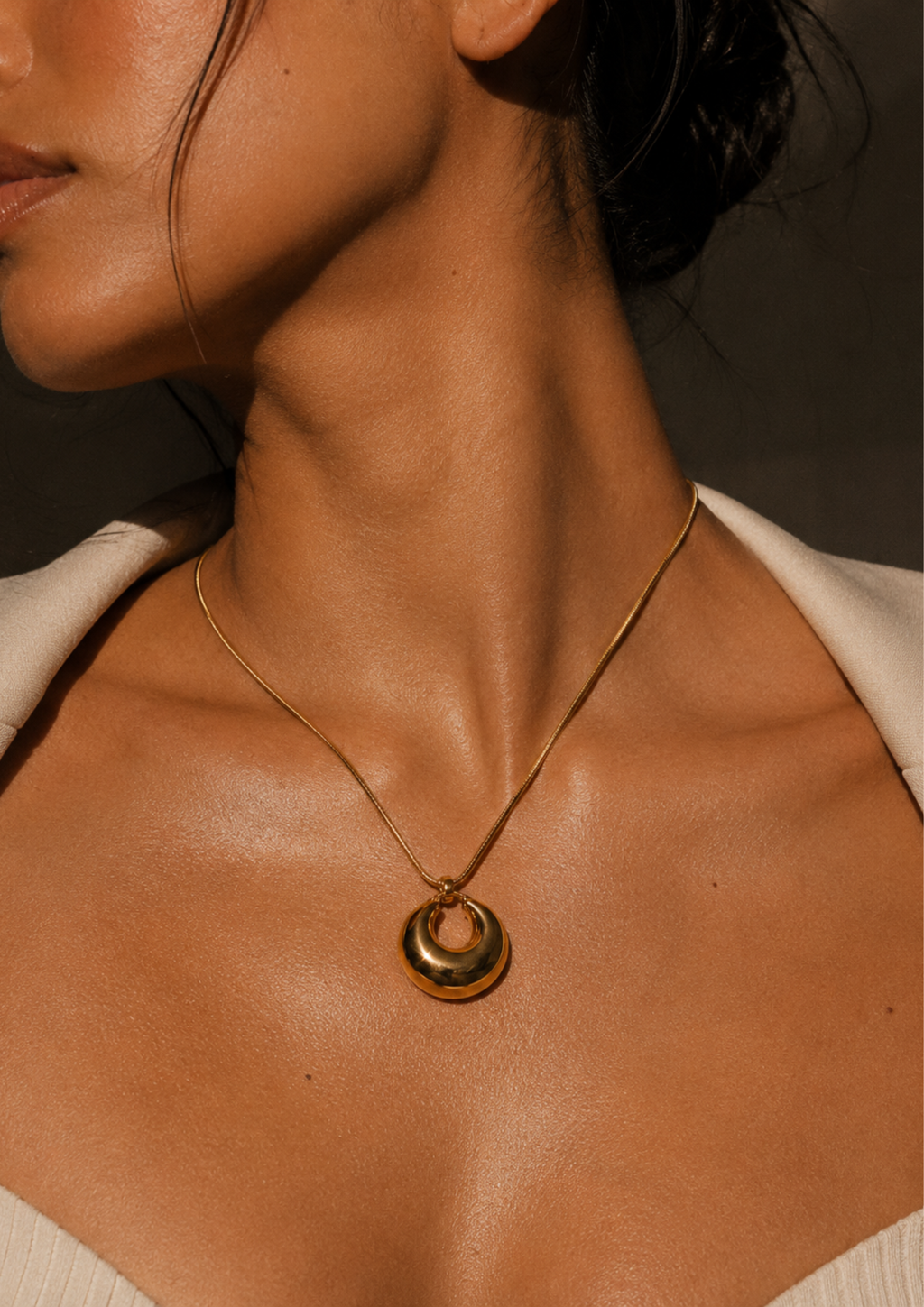 THE POINT - 18K Gold-Plated Pendant Necklace