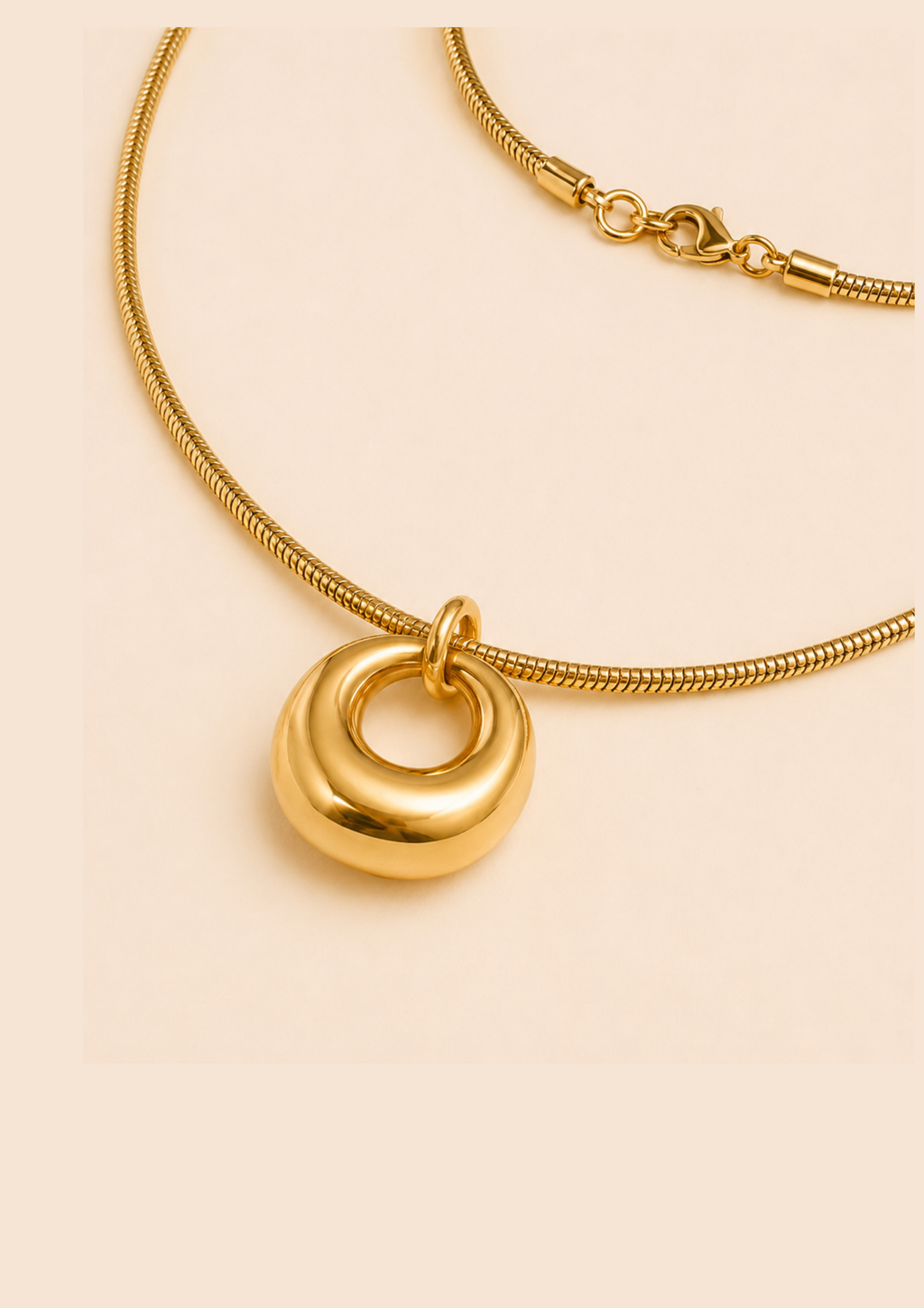 THE POINT - 18K Gold-Plated Pendant Necklace